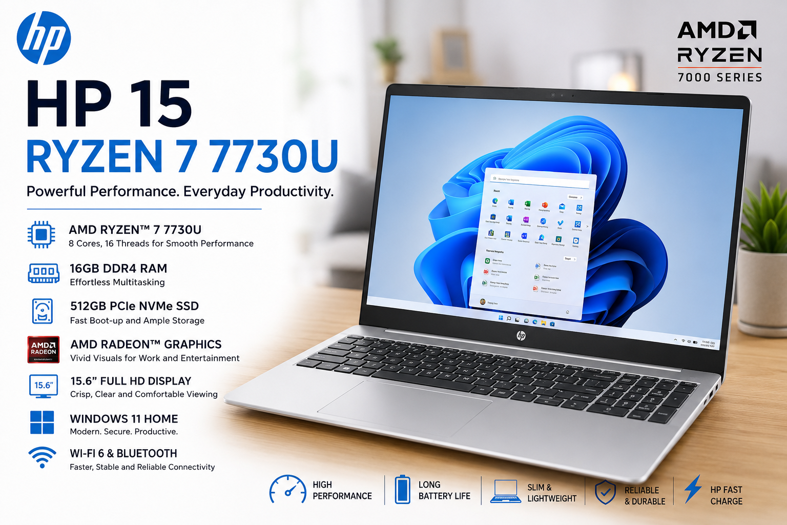 HP 15 Ryzen 7 7730U Review: Performance Meets Value