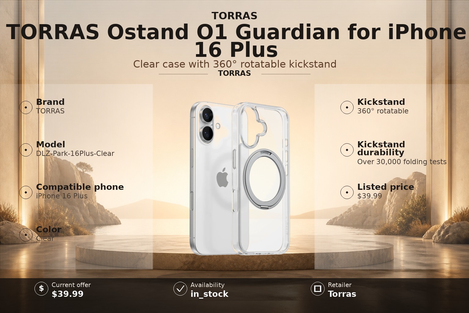 TORRAS Ostand O1 Guardian Case: iPhone 16 Plus Review