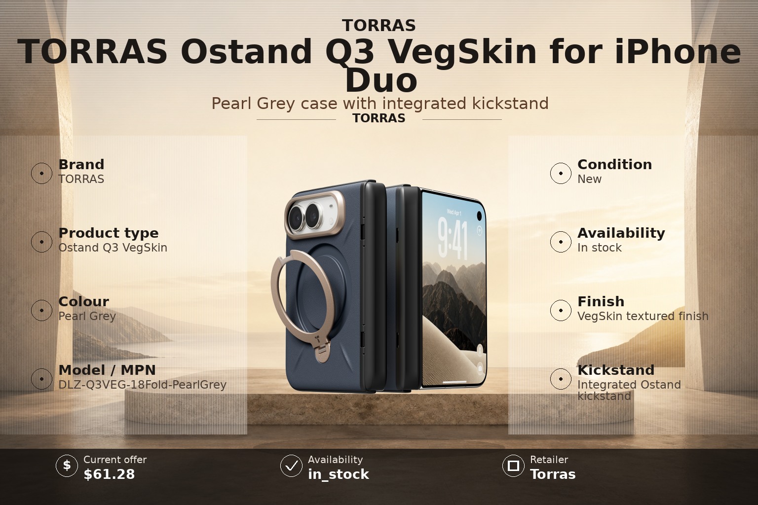 TORRAS Ostand Q3 VegSkin Case Review for iPhone Duo