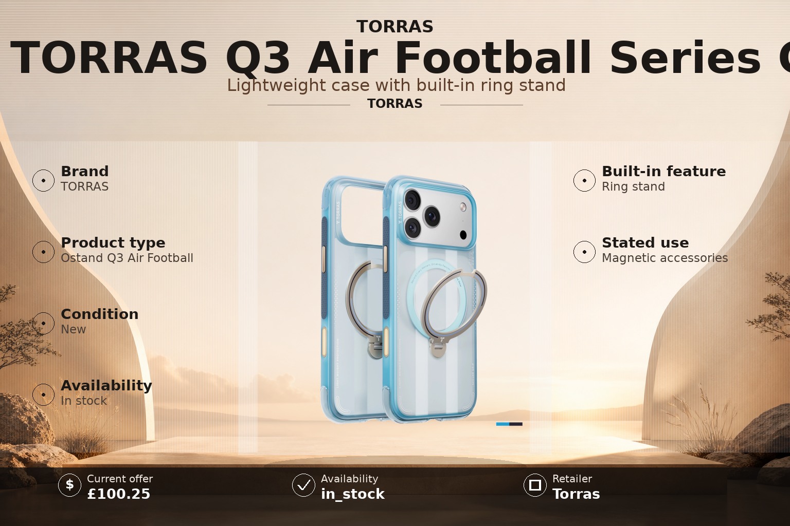 TORRAS Q3 Air Football Case Review: Stand-First Carry